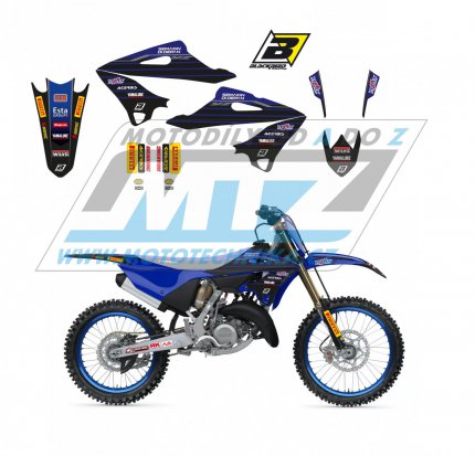 Polepy na motocykl (sada polep Graphics) Yamaha YZ125+YZ250 / 22-24 - typ polep Replica Yamaha Factory