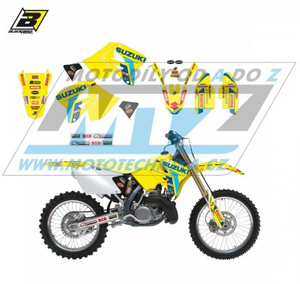 Polepy na motocykl (sada polep Graphics) Suzuki RM125+RM250 / 01-11 - typ polep Replica Suzuki Restyle