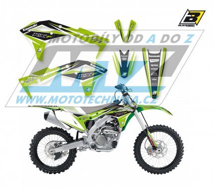 Polepy na motocykl (sada polep Dream) Kawasaki KXF250 / 17-20 - typ polep Dream4