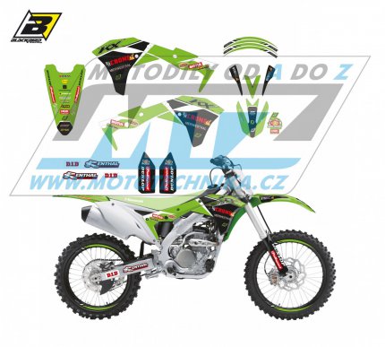 Polepy na motocykl (sada polep Graphics) Kawasaki KXF250 / 17-20 - typ polep Replica FH Racing Team