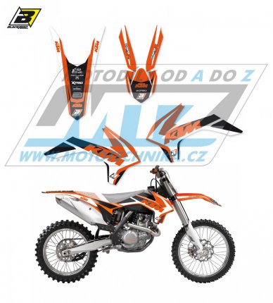 Polepy na motocykl (sada polep Dream) KTM EXC+EXCF / 14-16 + SX+SXF / 13-15 - typ polep Dream4