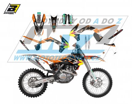 Polepy na motocykl (sada polep Graphics) KTM EXC / 14-16 + SX+SXF / 13-15 - typ polep Replica KTM Trophy