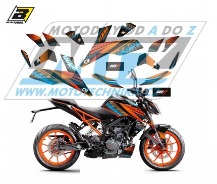 Polepy na motocykl (sada polep Graphics) KTM DUKE 125+200+390 / 17-23 - typ polep One Race