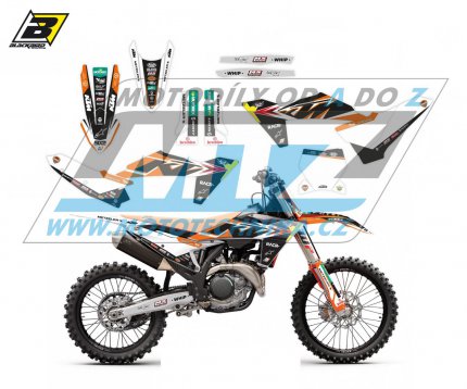 Polepy na motocykl (sada polep Graphics) KTM SX+SXF / 23-24 + EXC+EXCF / 24 - typ polep Replica KTM Trophy