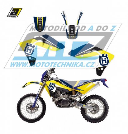 Polepy na motocykl (sada polep Dream) Husqvarna TC400+TC570 + TE400+TE570 / 01-04 - typ polep Dream4