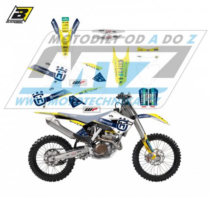 Polepy na motocykl (sada polep Graphics) Husqvarna FC250+FC350+FC450 + TC125+TC250 / 14-15 + FE250+FE350+FE450+FE501 + TE125+TE250+TE300 / 14-16 - typ polep Replica Husqvarna Trophy