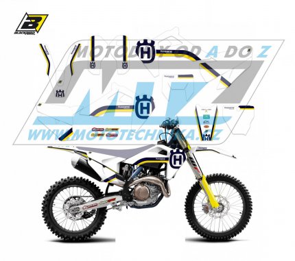 Polepy na motocykl (sada polep vetn slovch tabulek) Husqvarna FC250+FC350+FC450 + TC125+TC250 / 19-22 + FE250+FE350+FE450+FE501 + TE125+TE250+TE300 / 20-23 - typ polep Retro