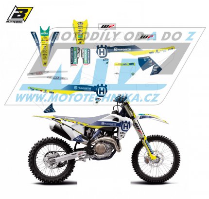 Polepy na motocykl (sada polep Graphics) Husqvarna FC250+FC350+FC450 + TC125+TC250 / 19-22 + FE250+FE350+FE450+FE501 + TE125+TE250+TE300 / 20-23 - typ polep Replica Husqvarna Trophy