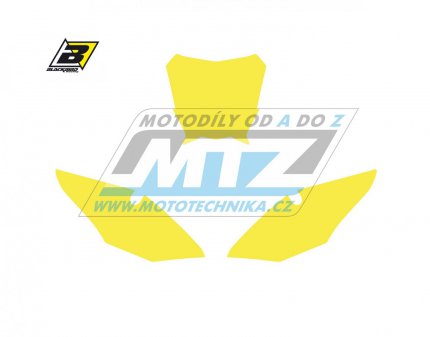 Polepy slovch tabulek (vystien) - Honda CRF250 / 18-21 + CRF450 / 17-20 - barva lut