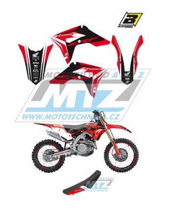 Polepy s potahem sedla (sada polep a potah sedla Dream) - Honda CRF250R / 22-23 + CRF450R / 21-23 - typ polep Dream4