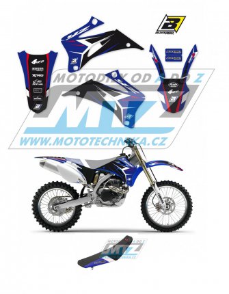 Polepy s potahem sedla (sada polep a potah sedla Dream) - Yamaha YZF250+YZF450 / 06-09 - typ polep Dream4