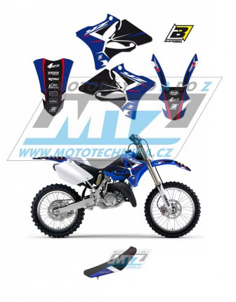 Polepy s potahem sedla (sada polep a potah sedla Dream) - Yamaha YZ125+YZ250 / 02-14 - typ polep Dream4