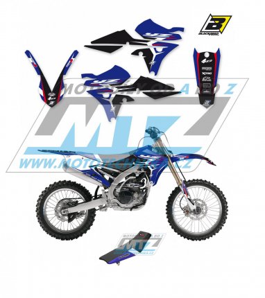 Polepy s potahem sedla (sada polep a potah sedla Dream) - Yamaha YZF250 / 14-18 + YZF450 / 14-17 - typ polep Dream4