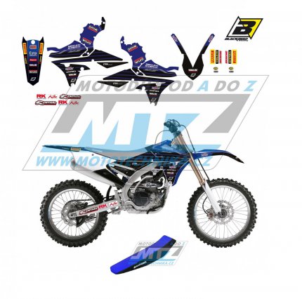 Polepy s potahem sedla (sada polep a potah sedla Graphics) - Yamaha YZF250 / 14-18 + YZF450 / 14-17 - typ polep Replica Yamaha Factory