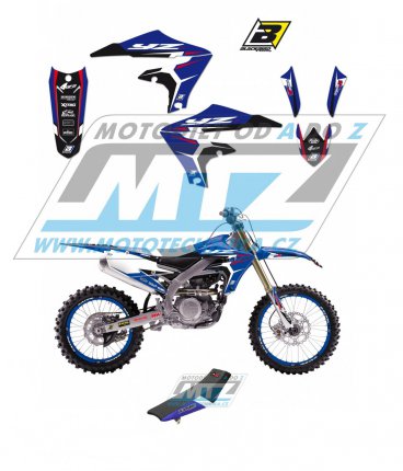 Polepy s potahem sedla (sada polep a potah sedla Dream) - Yamaha YZF250 / 19-23 + YZF450 / 18-22 - typ polep Dream4