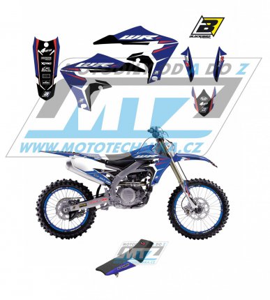 Polepy s potahem sedla (sada polep a potah sedla Dream) - Yamaha WRF250 / 20-23 + WRF450 / 19-23 - typ polep Dream4