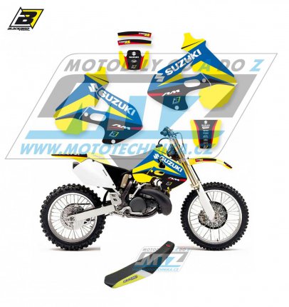 Polepy s potahem sedla (sada polep a potah sedla Dream) - Suzuki RM125+RM250 / 96-00 - typ polep Dream4