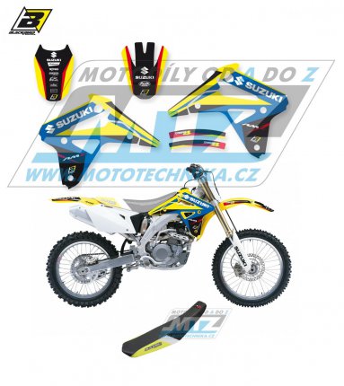 Polepy s potahem sedla (sada polep a potah sedla Dream) - Suzuki RMZ450 / 05-07 - typ polep Dream4