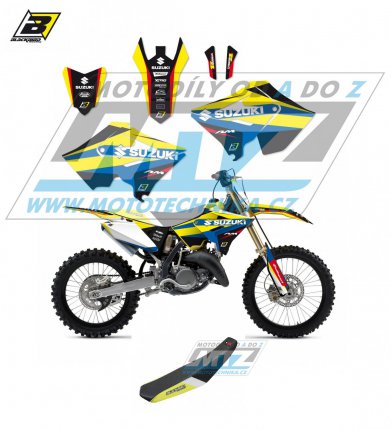 Polepy s potahem sedla (sada polep a potah sedla Dream) - Suzuki RM125+RM250 POLISPORT / 01-11 - typ polep Dream4