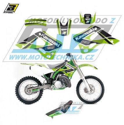 Polepy s potahem sedla (sada polep a potah sedla Dream) - Kawasaki KX125+KX250 / 99-02 - typ polep Dream4