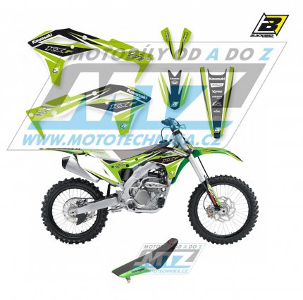 Polepy s potahem sedla (sada polep a potah sedla Dream) - Kawasaki KXF250 / 17-20 - typ polep Dream4