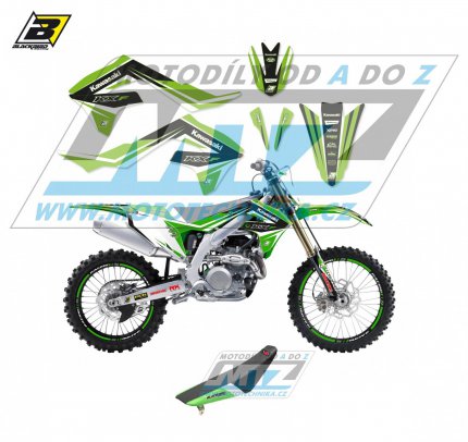 Polepy s potahem sedla (sada polep a potah sedla Dream) - Kawasaki KXF250 / 21-23 + KXF450 / 19-23 - typ polep Dream4