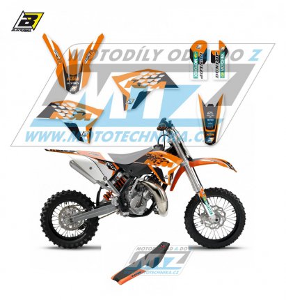 Polepy s potahem sedla (sada polep a potah sedla Dream) - KTM 65SX / 09-15 - typ polep Dream4