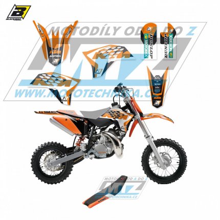 Polepy s potahem sedla (sada polep a potah sedla Dream) - KTM 50SX / 09-15 - typ polep Dream4