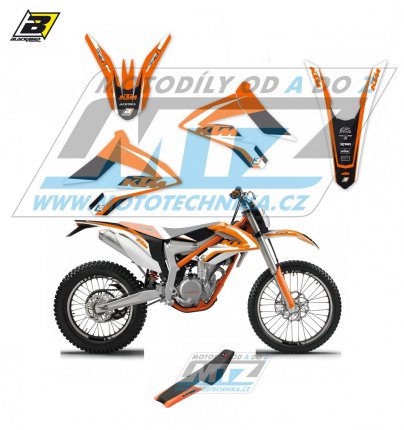 Polepy s potahem sedla (sada polep a potah sedla Dream) - KTM Freeride / 12-23 - typ polep Dream4