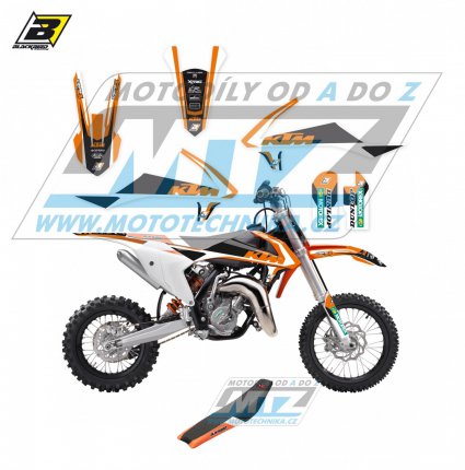 Polepy s potahem sedla (sada polep a potah sedla Dream) - KTM 65SX / 16-23 - typ polep Dream4