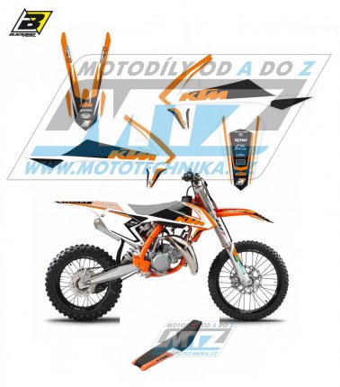 Polepy s potahem sedla (sada polep a potah sedla Dream) - KTM 85SX / 18-23 - typ polep Dream4