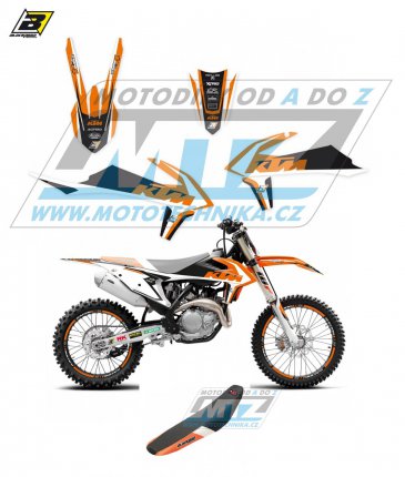 Polepy s potahem sedla (sada polep a potah sedla Dream) - KTM EXC / 20-23 + SX+SXF / 19-22 - typ polep Dream4