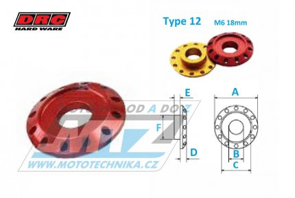 Podloka Alu 6 - DRC Aluminum Spacer Type12 (M6 18mm) - DRC D58-57-424 - erven