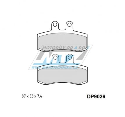 Destiky brzdov DP9026-LU TRW Lucas MCB652 - sms Allround