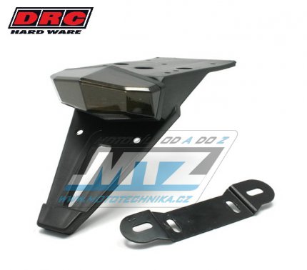 Zadn svtlo LED Edge2 12V kouov s drkem SPZ + osvtlenm SPZ (bl barvy) - DRC MOTOLED EDGE-2 TAIL LIGHT HOLDER PLASTIC UNIVERSAL - DRC D45-14-002