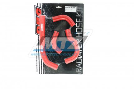 Hadice chladie DRC RADIATOR HOSE KIT - DRC D47-01-043 - Honda CRF250R / 04-09 + CRF250X / 04-17 - erven (sada 4ks)