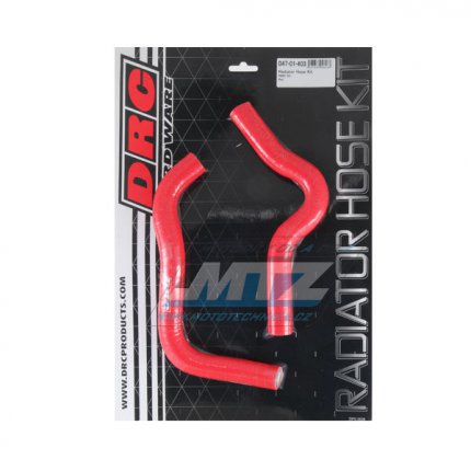 Hadice chladie DRC RADIATOR HOSE KIT - DRC D47-01-403 - Suzuki RM85 / 02-16 - erven (sada 2ks)