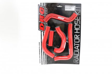 Hadice chladie DRC RADIATOR HOSE KIT - DRC D47-01-483 - Suzuki RMZ450 / 08-14 + RMX450Z / 10-15 - erven (sada 5ks)