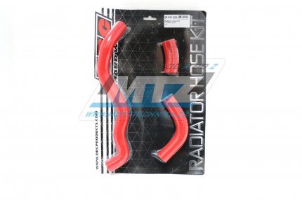 Hadice chladie DRC RADIATOR HOSE KIT - DRC D47-01-523 - Suzuki DRZ400 / 00-20 - erven (sada 3ks)