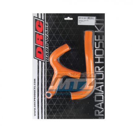 Hadice chladie DRC RADIATOR HOSE KIT - DRC D47-01-827 - KTM 65SX / 09-15 - oranov (sada 2ks)