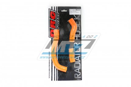 Hadice chladie DRC RADIATOR HOSE KIT - DRC D47-01-867 - KTM 450SXF / 07-10 + 450SMR / 08-10 - oranov (sada 3 ks)