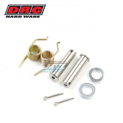 Sada ep + pruin stupaek DRC FOOT PEG SPRING PIN SET - DRC D48-01-112 - Suzuki DR250+DR350 + DR600+DR650 + DR250 Djebel + TS125+TS200 / 89-97 + Yamaha DT230 / 97-98 + DT200WR/ 91-94 + SEROW250/ 04-20+TT250R/ 93-97 + XT250/ 08-21