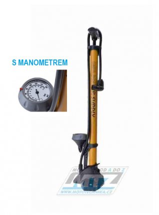 Pumpika/Hustilka Floor Air Supply vetn manometru (11 bar / 160PSI)