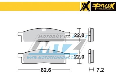 Destiky brzdov DP408 - PROX 37.104102