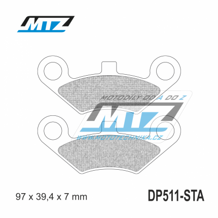 Destiky brzdov DP511-STA - sms Standard