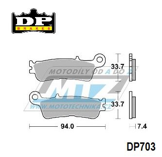 Destiky brzdov DP703-SDP DP Brakes - sms SDP PRO-MX