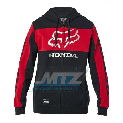 Mikina FOX ZIP Honda Black/Red - velikost L