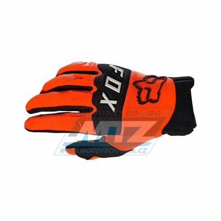 Rukavice motokros FOX DIRTPAW MX21 - oranov - velikost XXL