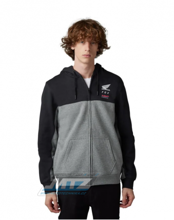 Mikina pnsk Fox X Honda Zip Fleece - erno-ed (velikost XXL)