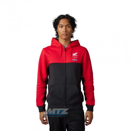 Mikina pnsk Fox X Honda Zip Fleece - erno-erven (velikost XXL)